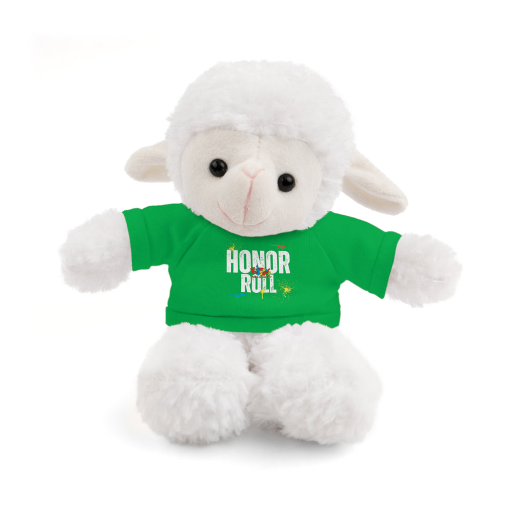 Kidworks USA HONOR ROLL Stuffed Animal with Tee - 6 Animals 8 Colors