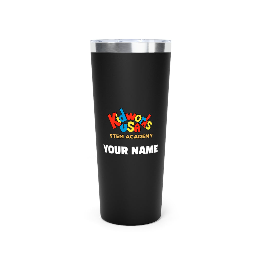 PERSONALIZED Kidworks USA Stem Academy Copper Vacuum Insulated Tumbler, 4 Colors,  22oz