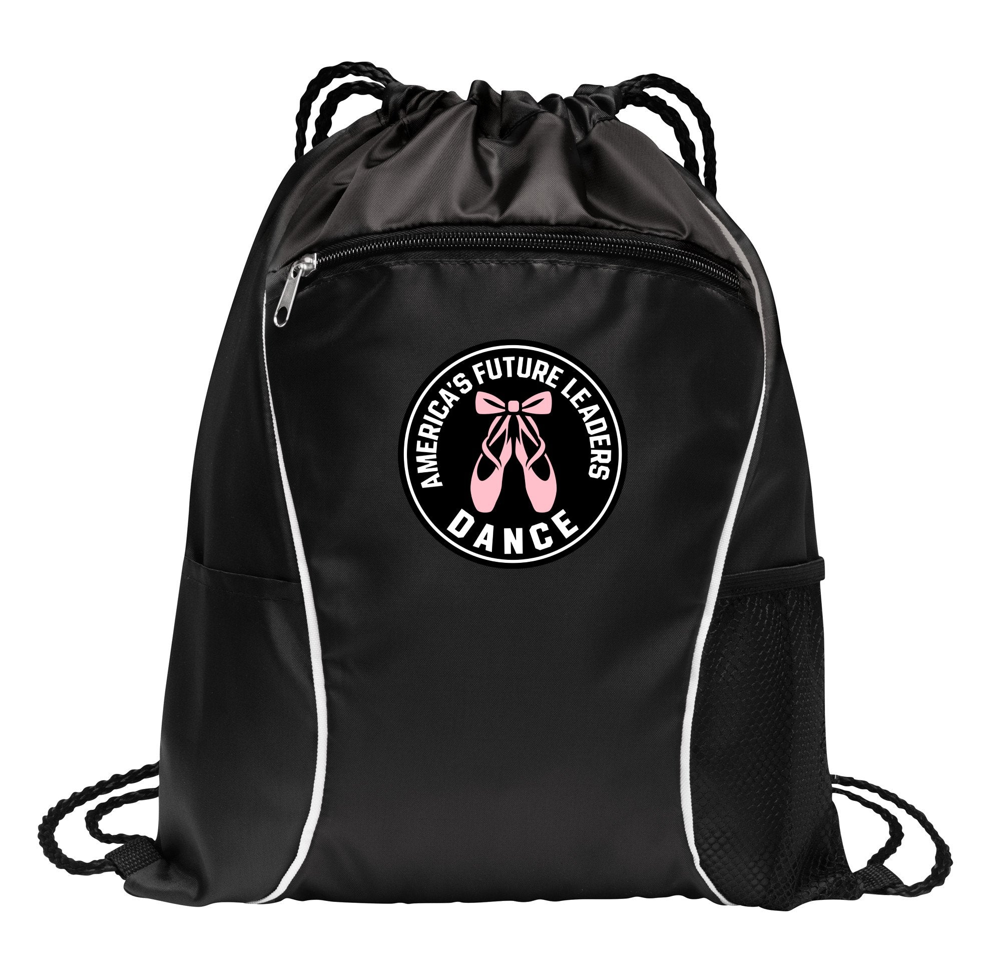 America's Future Leaders DANCE Drawstring Bag - Black