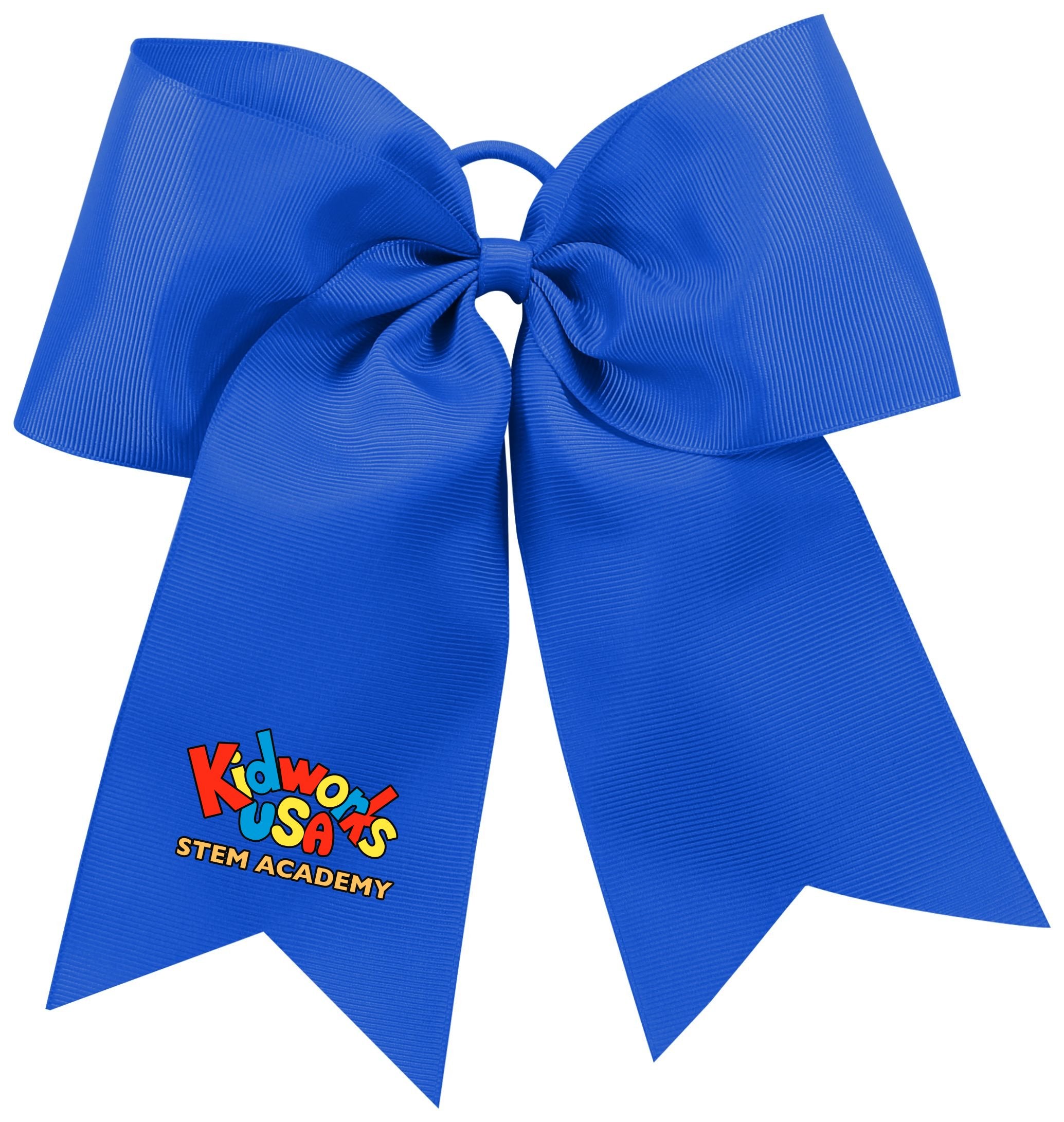 Kidworks USA Stem Academy K-5 Official Hair Bow - Royal Blue