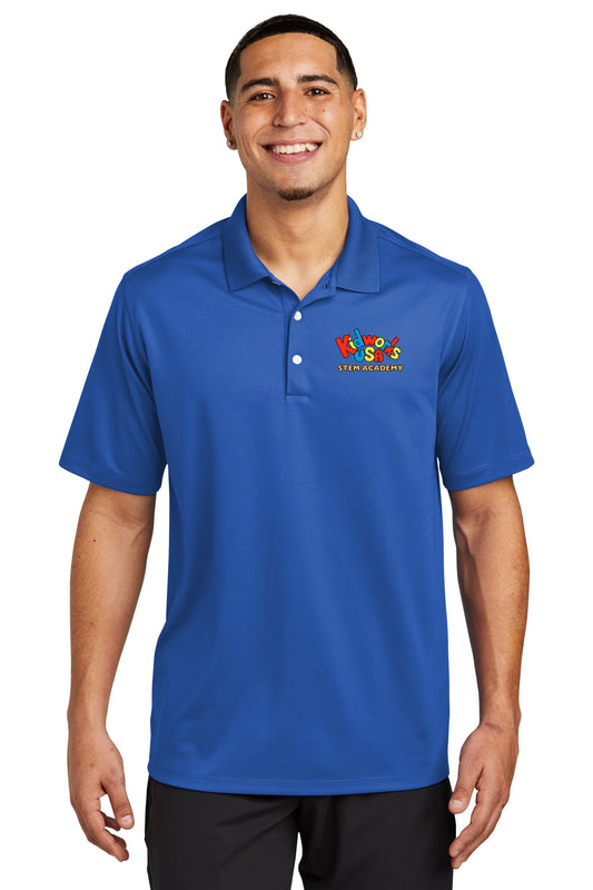 ADULT Kidworks USA K-5 Elementary School Official UNIFORM Polo - Royal Blue