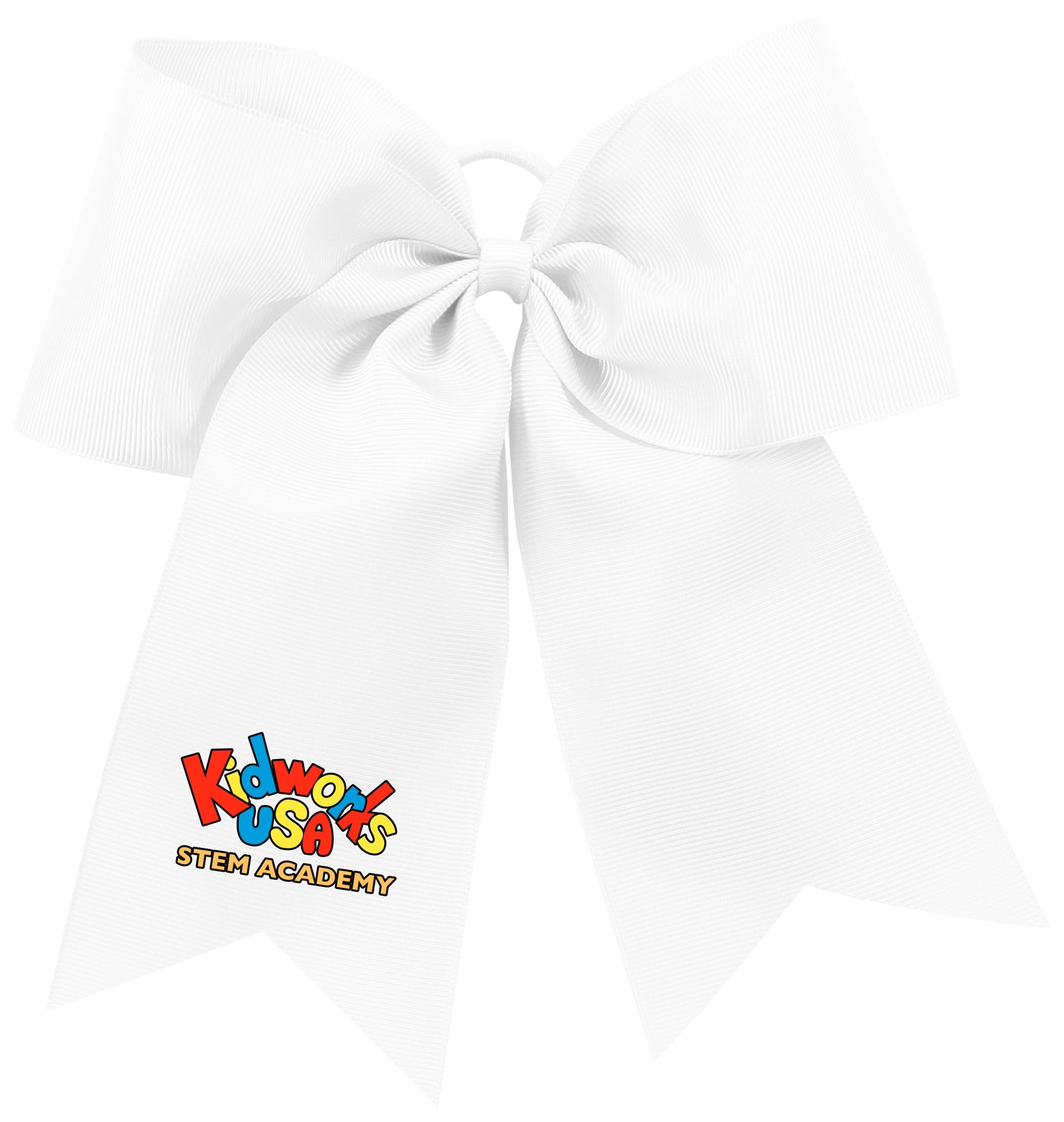 Kidworks USA Middle School 6th 7th Official Hair Bow - White
