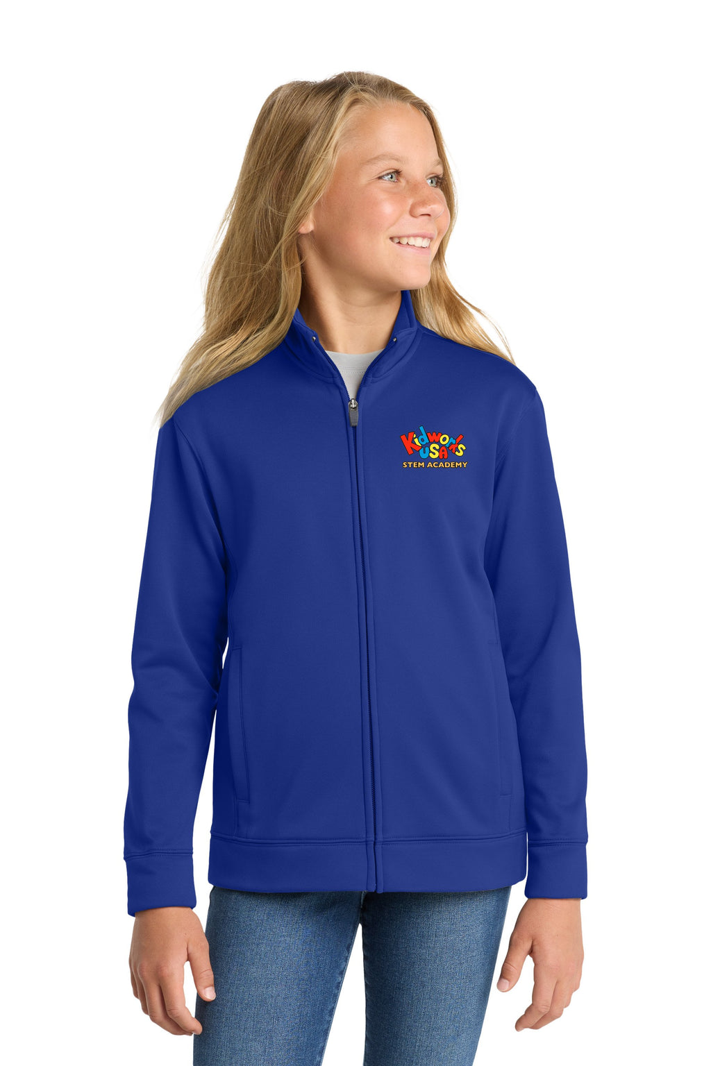 Kidworks USA K-5 Elementary School Official UNIFORM Jacket - Royal Blue