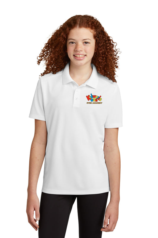 KIDS Kidworks USA 6th & 7th Middle School Official UNIFORM Polo - White